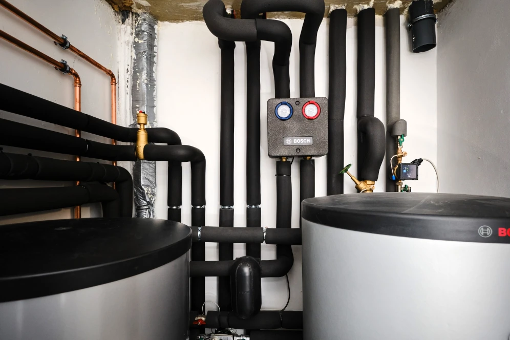 Leitungen einer Heizung