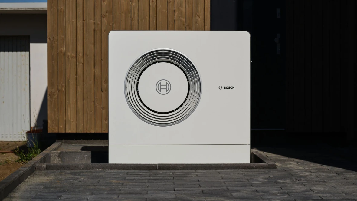 Abbild einer Wärmepumpe.