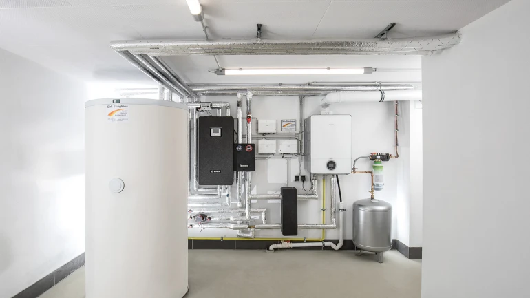 Referenzobjekt Wuppertal, Gas-Brennwert-System im Keller