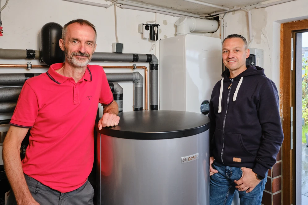 Bauherr mit Bosch All-in-One Lösung