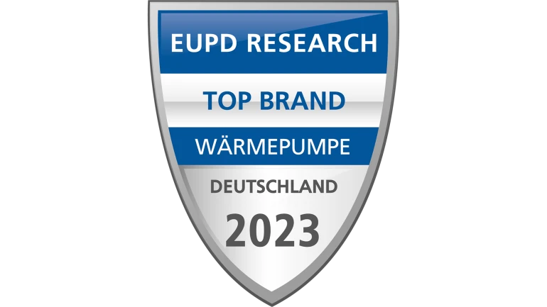 Top Brand Wärmepumpe Deutschland 2023 Siegel.