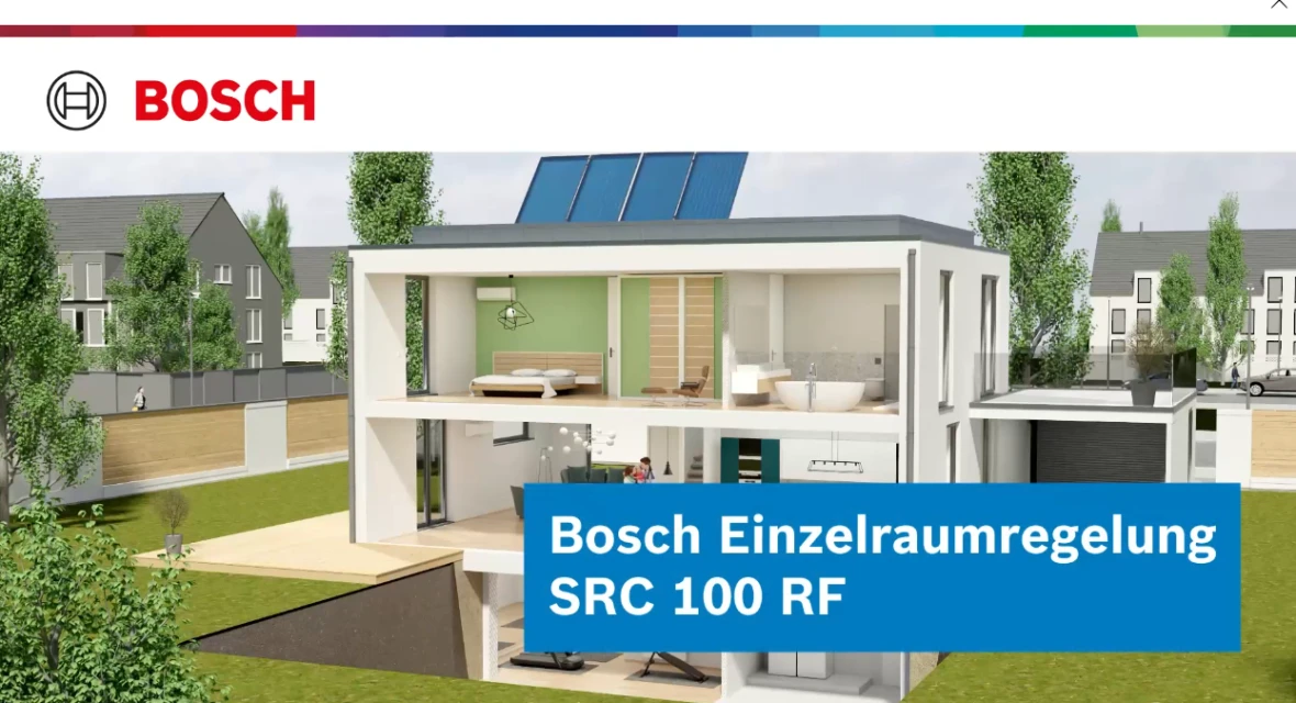 Das Video zeigt, wie Schritt für Schritt die smarte Einzelraumregelung mit SRC 100 RF funktioniert.
