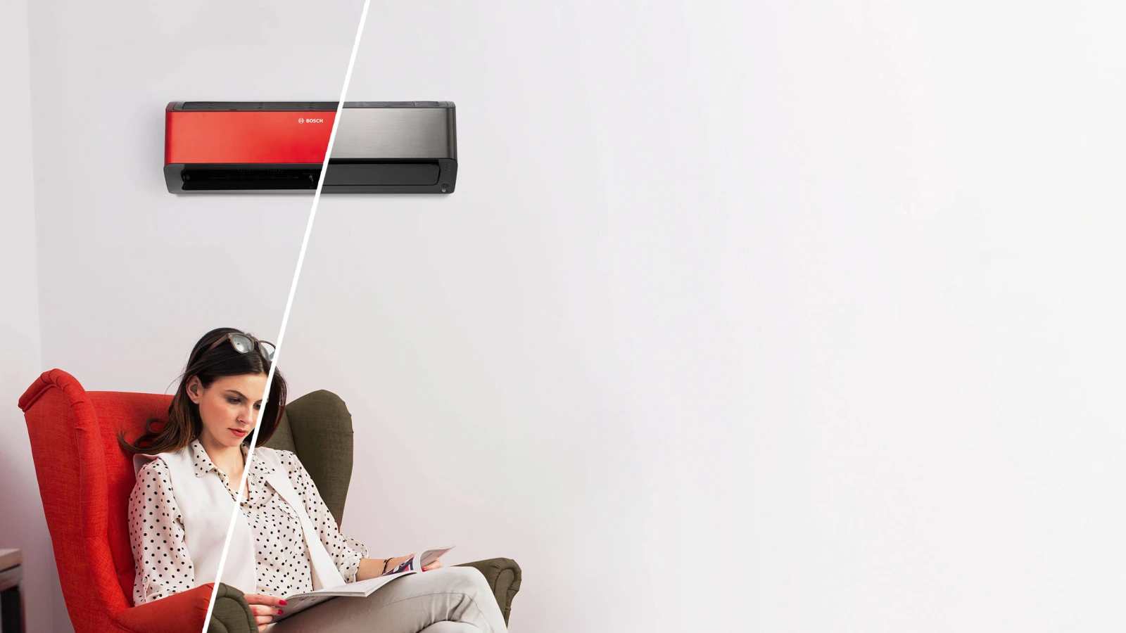 Die Climate Class 8000i von Bosch mit ihrer modernen Formgebung