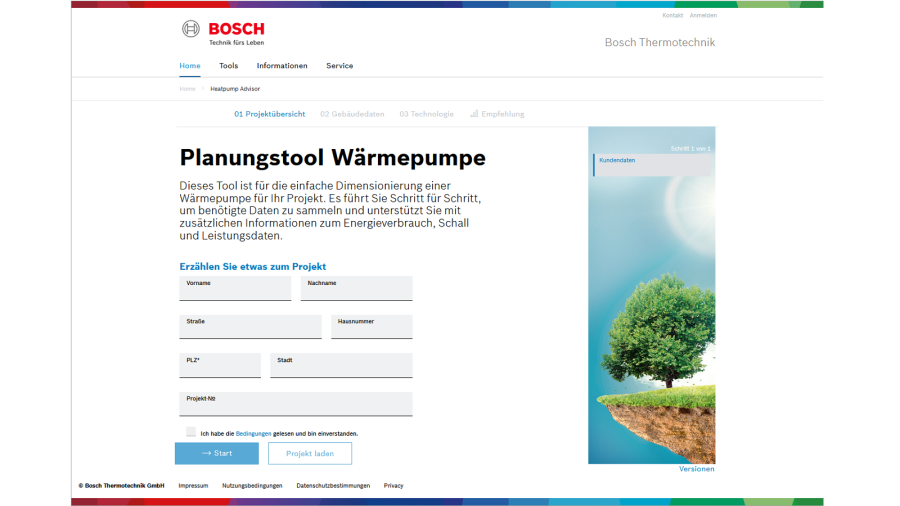 Das neue Planungstool Wärmepumpe