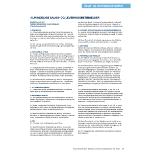 Salgs- og leveringsbetingelser Salgs- og leveringsbetingelser