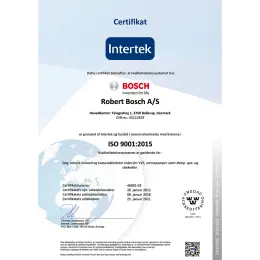 Vidste du at Bosch er ISO 9001 certificeret?