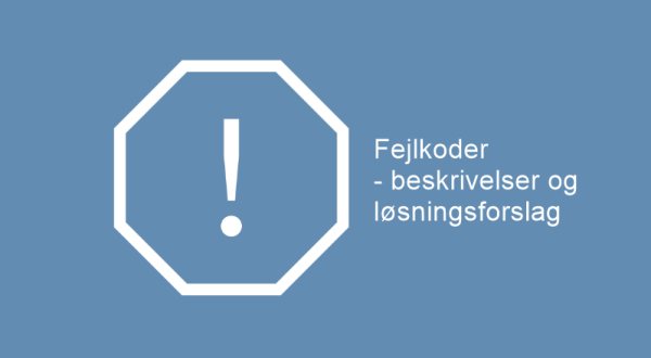 Fejlkoder - Bosch varmepumper