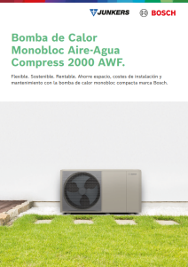 Bombas de calor Compress 2000 awf Bombas de calor Compress 2000 awf