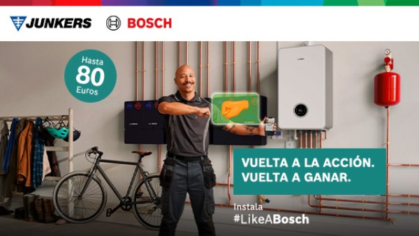 Junkers Bosch premia este septiembre a los profesionales que apuesten por sus calderas de condensación