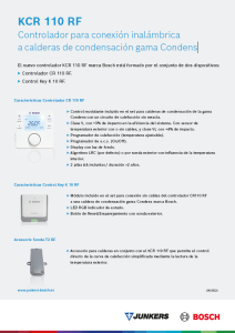 Ficha Técnica KCR 110 RF Ficha Técnica KCR 110 RF
