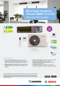 Ficha tecnica_AC MonoSplit_Conducto 5000i_JUBO_España Ficha tecnica_AC MonoSplit_Conducto 5000i_JUBO_España