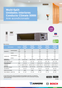 Ficha tecnica_AC MultiSplit_Conduto Climate 5000i_JUBO_España Ficha tecnica_AC MultiSplit_Conduto Climate 5000i_JUBO_España