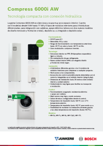Ficha Técnica Bomba de calor Compress 6000i AW Ficha Técnica Bomba de calor Compress 6000i AW