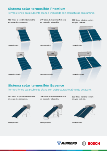 Ficha técnica Termosifones