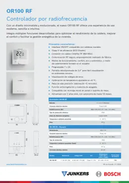 Ficha Técnica OR 100 RF