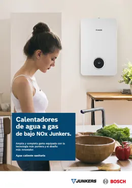 Calentadores de agua a gas de bajo NOx Junkers