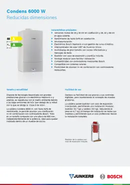 Ficha Técnica Caldera Condens 6000 W