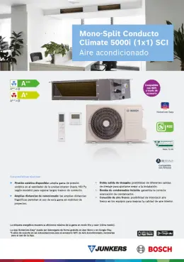 Ficha tecnica_AC MonoSplit_Conducto 5000i_JUBO_España