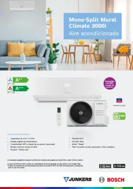Ficha tecnica_AC MonoSplit_Mural Climate 3000i_JUBO_España