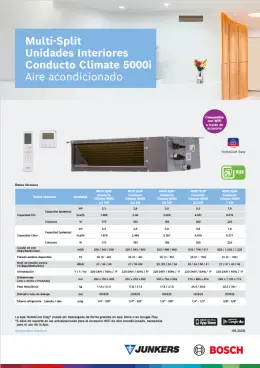 Ficha tecnica_AC MultiSplit_Conduto Climate 5000i_JUBO_España