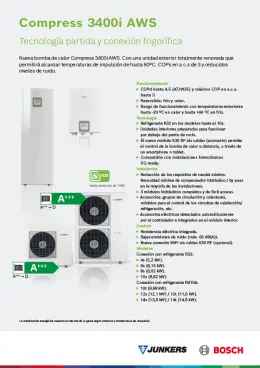 Ficha Técnica Bomba de calor Compress 3400i AWS