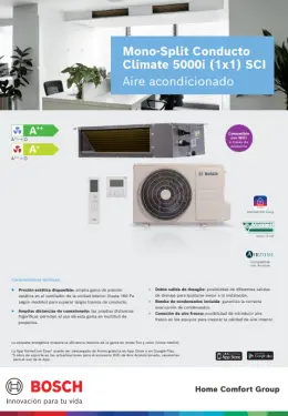 Ficha tecnica_AC MonoSplit_Conducto 5000i_JUBO_España