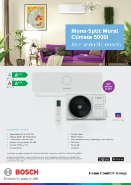 Ficha tecnica Bosch Climate 5000i