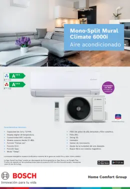Ficha tecnica_AC MonoSplit_Mural Climate 6000i_JUBO_España