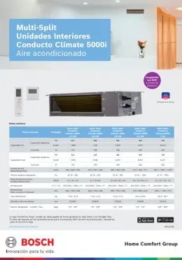 Ficha tecnica_AC MultiSplit_Conduto Climate 5000i_JUBO_España