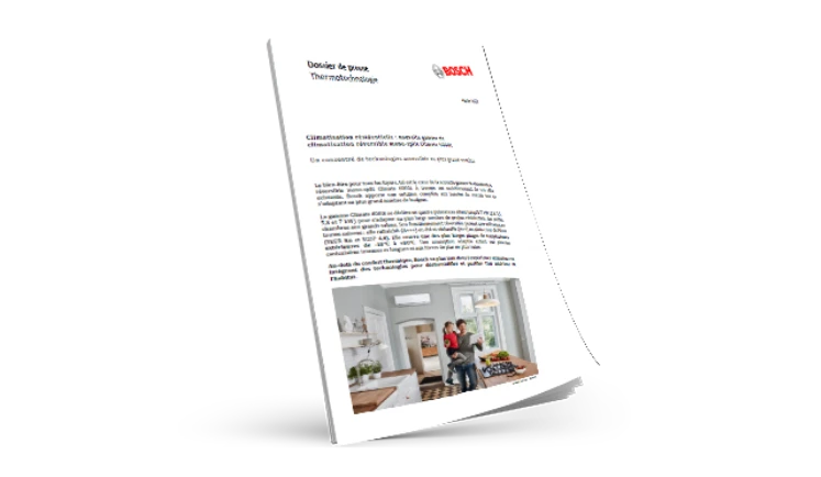 Lire le Communiqué de Presse Bosch - lancement gamme climatisation réversible Climate 6000i