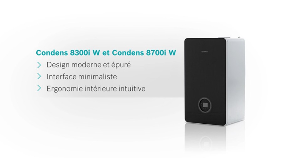 Chaudières THPE gaz à condensation Bosch - Condens 8300i W et Condens 8700i W : design Chaudières THPE gaz à condensation Bosch - Condens 8300i W et Condens 8700i W : design