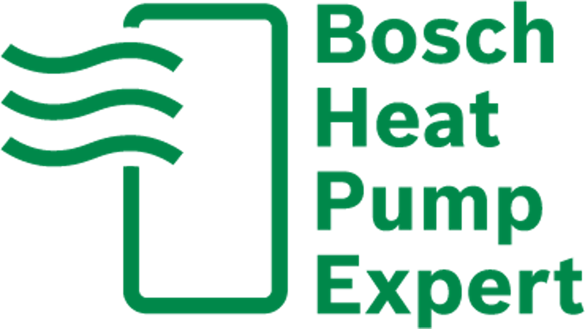 Installer with clients at a table