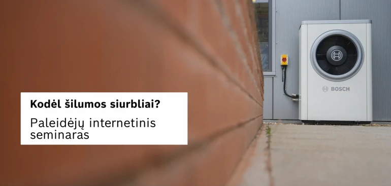 Kodėl šilumos siurbliai?