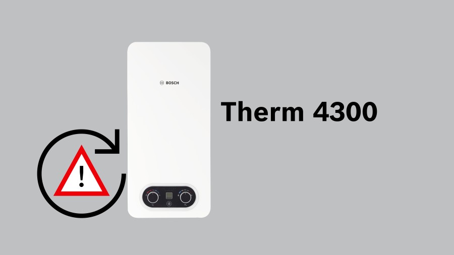 Svarbus saugos pranešimas - Bosch Therm 4300 (14 L ir 14 LR)