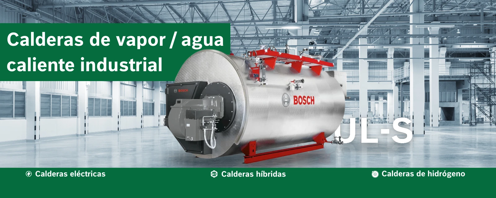 Calderas de agua caliente/vapor industrial