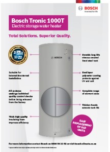Tronic 1000T Electric Storage Tronic 1000T Electric Storage