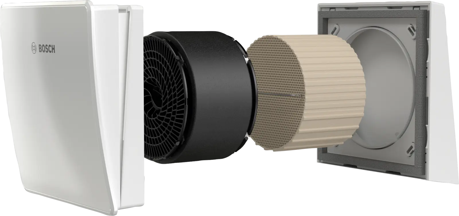 Produktbild einer dezentralen Wohnungslüftung von Bosch.