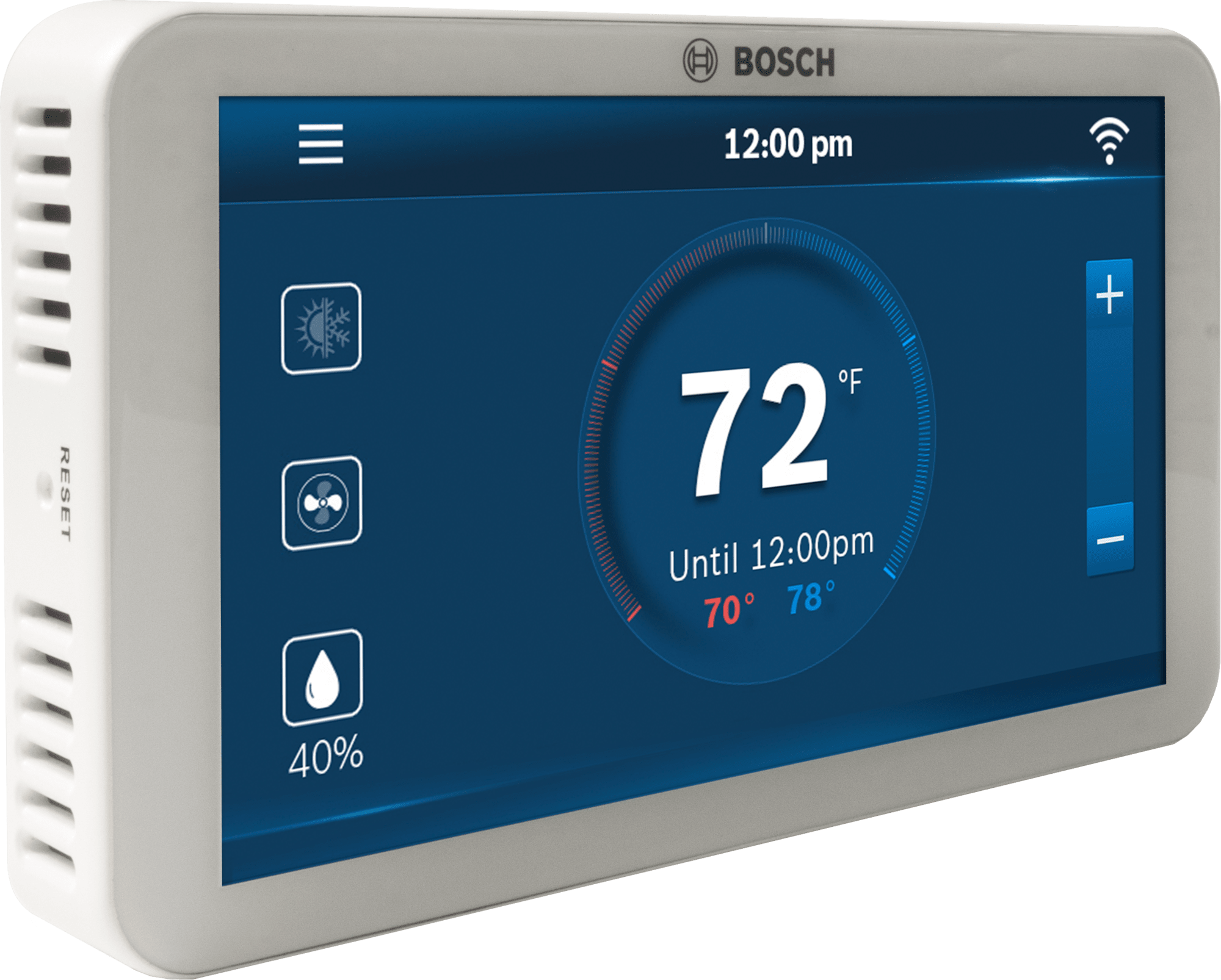 Bosch BCC100 Connected Control Wi-Fi Thermostat – 24V, 2 Heat / 2 Cool, Apple HomeKit & Alexa Compatible