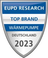 Auszeichnung für die Bosch Compress 5800iAW: EUPD Research Top Brand Wärmepumpe Deutschland 2023.