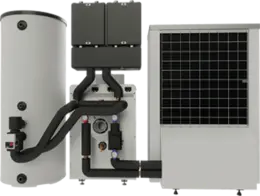 Wärmepumpe mit Öl-Brennwertkessel