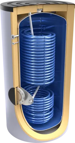 Bojlerji in hranilniki z dvema toplotnima izmenjevalnikoma
