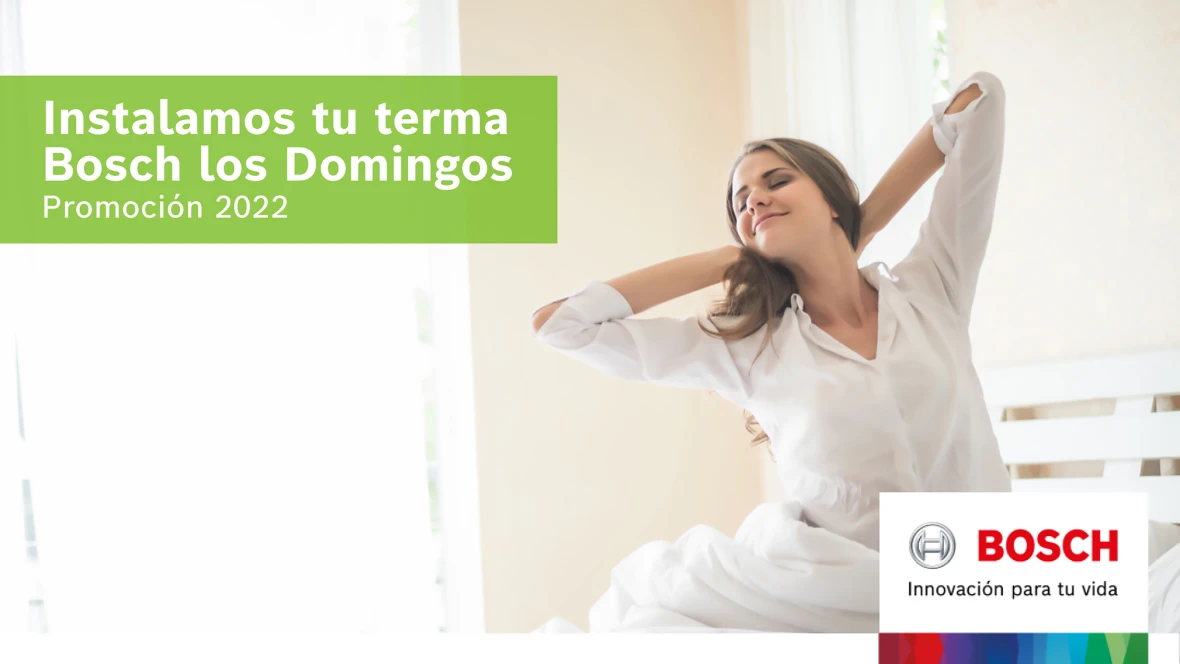 Promoción: Instalamos tu terma Bosch los domingos