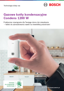 Gazowe kotły kondensacyjne Condens 1200 W Gazowe kotły kondensacyjne Condens 1200 W