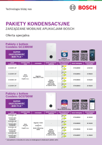 PAKIETY KONDENSACYJNE