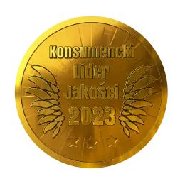 złoty tytuł "Konsumencki Lider jakości 2023" w kategorii Urządzenia i systemy grzewcze