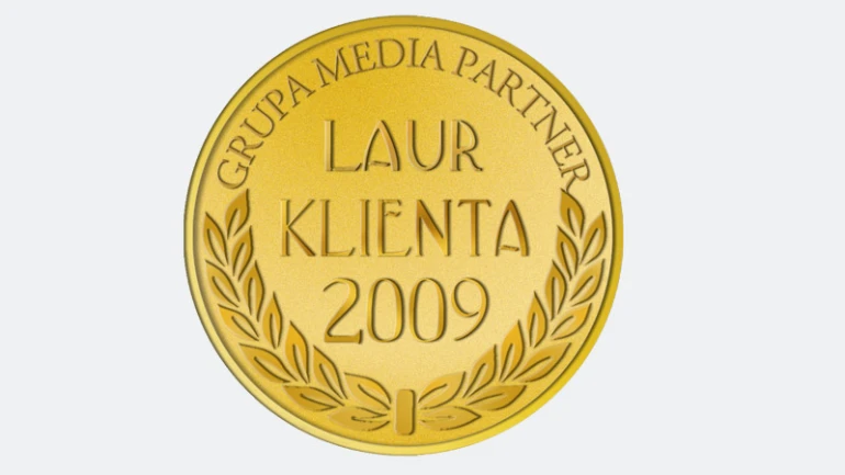 2009 rok - Zloty Laur Klienta