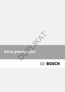 Karta gwarancyjna - elektryczne przeplywowe podgrzewacze wody