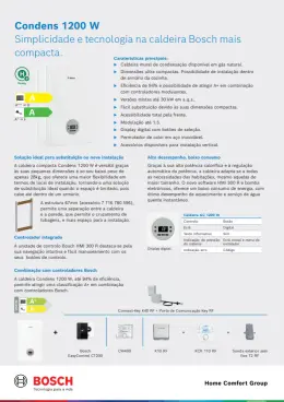 Ficha Técnica Bosch Condens 1200 W