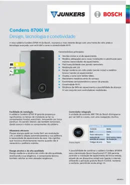 Monofolha Caldeira Condens 8700i W