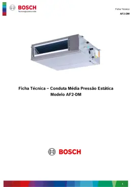 Conduta Média Pressão Estática Modelo AF2-DM